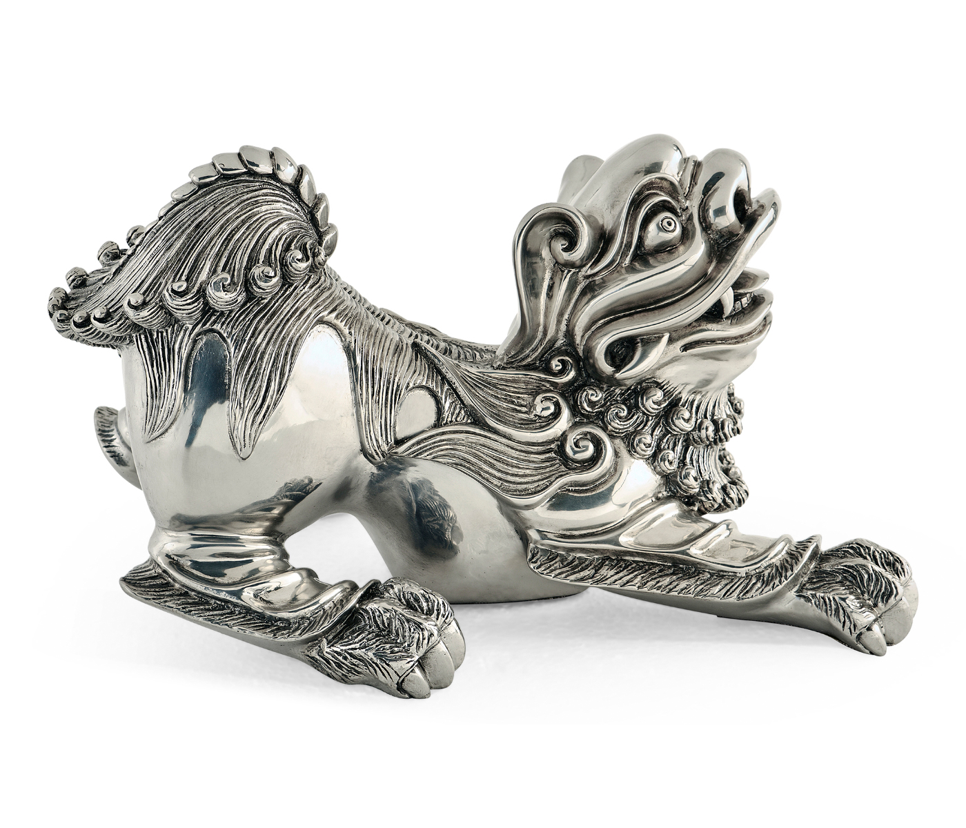 Antique Stainless Steel Foo Dog