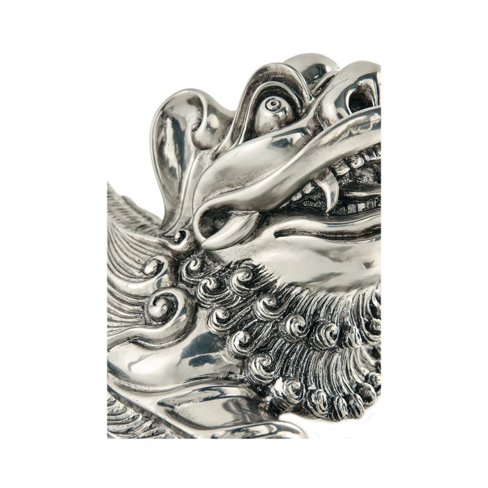 Antique Stainless Steel Foo Dog