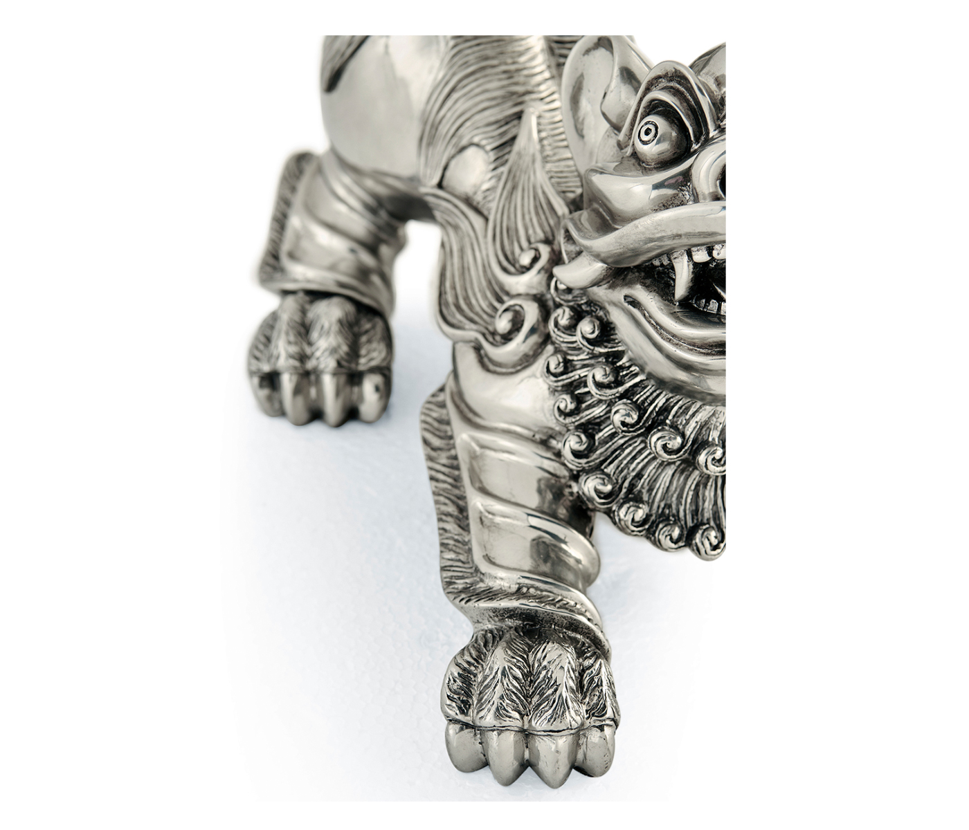 Antique Stainless Steel Foo Dog