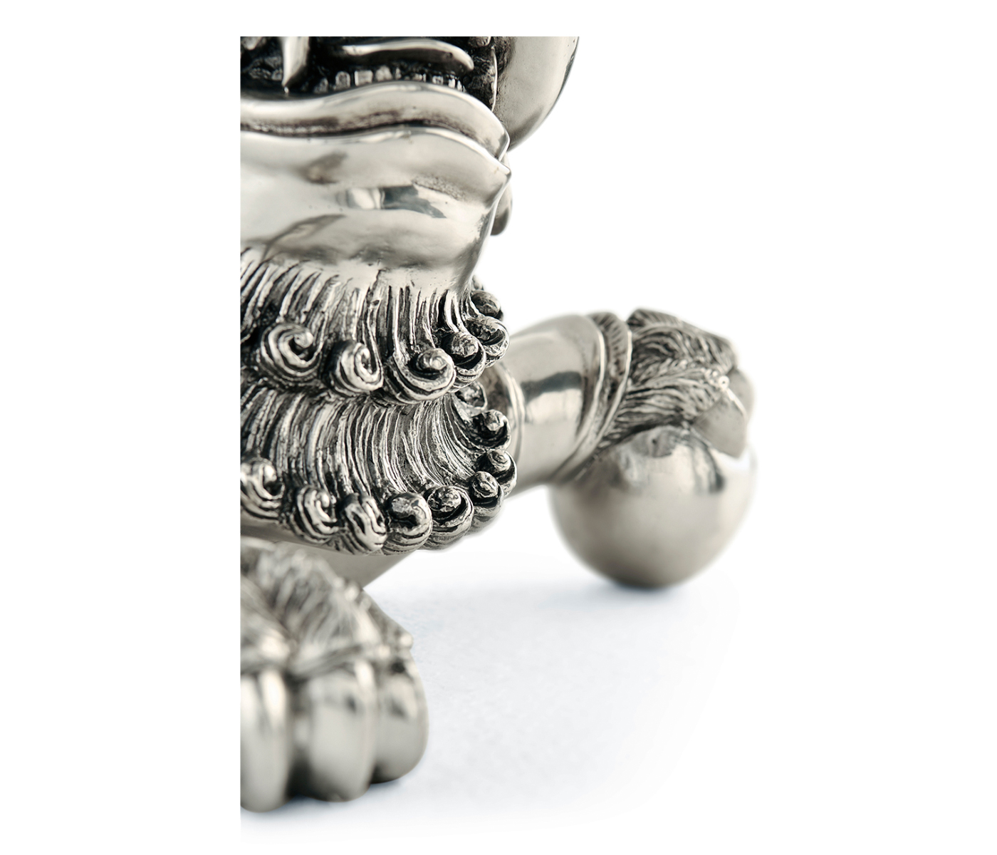 Antique Stainless Steel Foo Dog