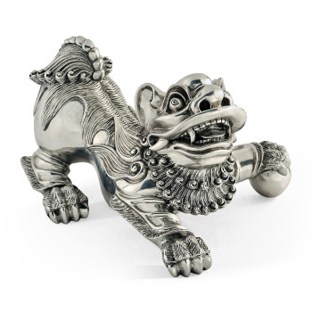 Antique Stainless Steel Foo Dog