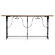 Rectangular Caledonian Daniella & Burl Walnut Hunt Table 63