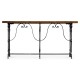Rectangular Caledonian Daniella & Burl Walnut Hunt Table 63