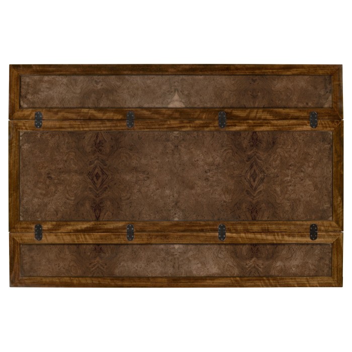 Rectangular Caledonian Daniella & Burl Walnut Hunt Table 63