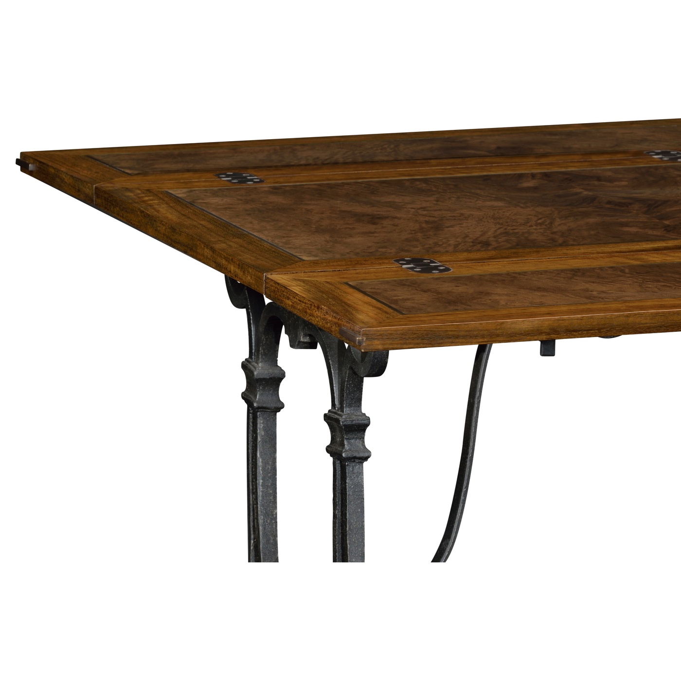 Rectangular Caledonian Daniella & Burl Walnut Hunt Table 63