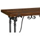 Rectangular Caledonian Daniella & Burl Walnut Hunt Table 63