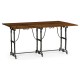 Rectangular Caledonian Daniella & Burl Walnut Hunt Table 63
