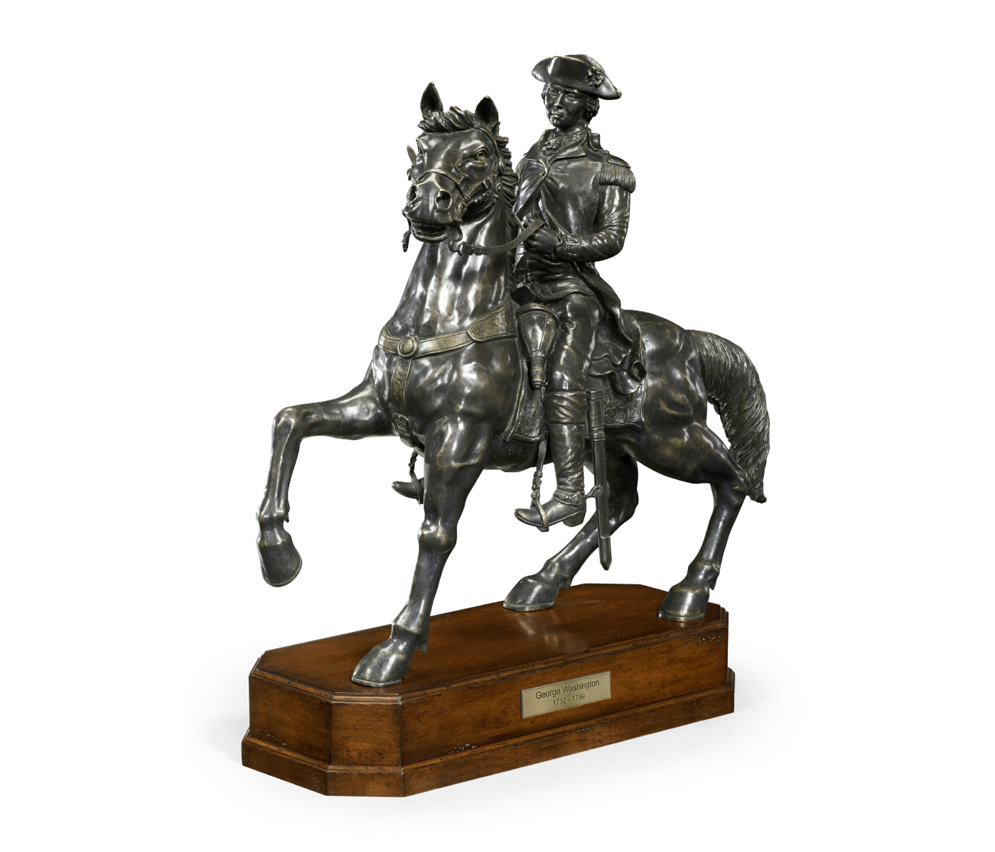 Dark Antique Bronze George Washington Statue