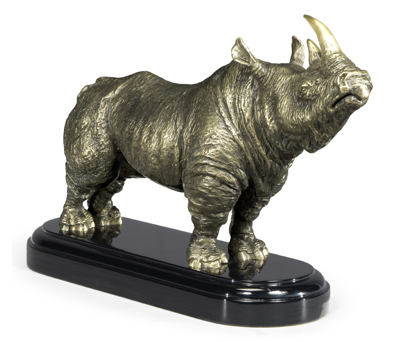 Antique Dark Bronze Rhino