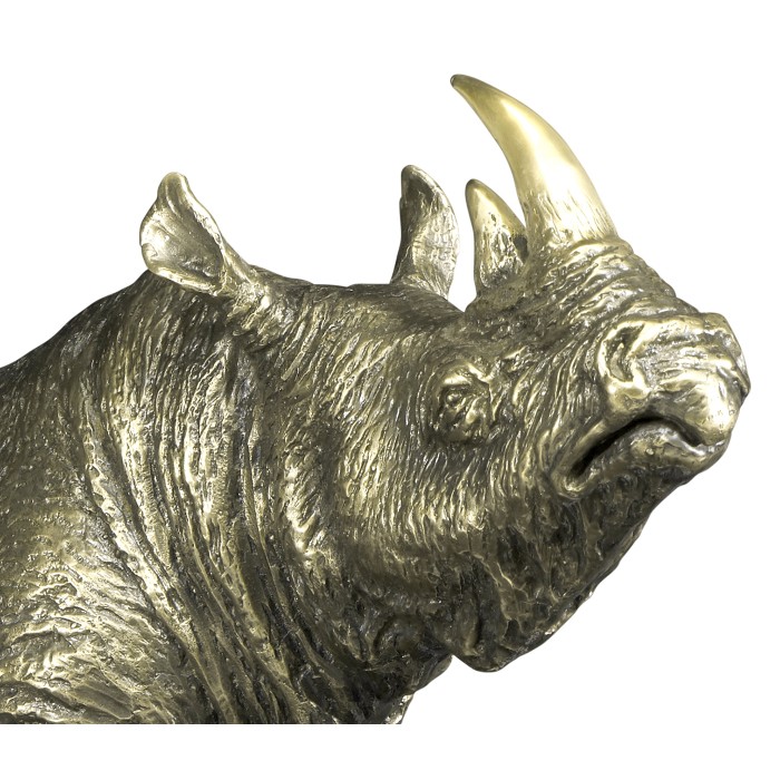 Antique Dark Bronze Rhino