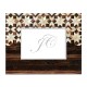 Horizontal Macassar Ebony & Mother of Pearl Mosaic Picture Frame (5
