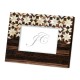 Horizontal Macassar Ebony & Mother of Pearl Mosaic Picture Frame (5