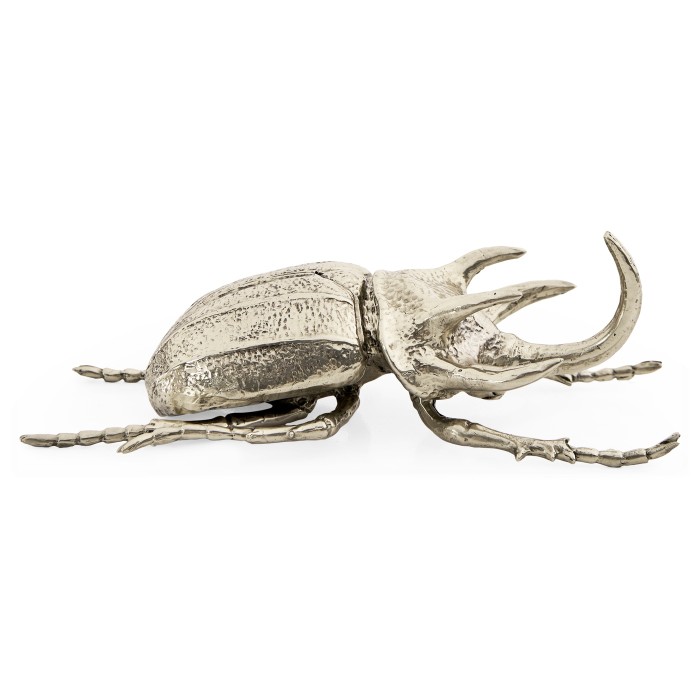 White Brass Five-Horned Rhinoceros Beetle
