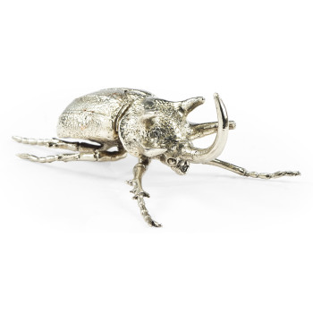 White Brass Five-Horned Rhinoceros Beetle