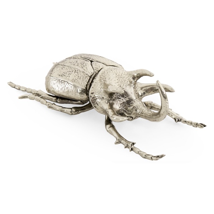 White Brass Five-Horned Rhinoceros Beetle