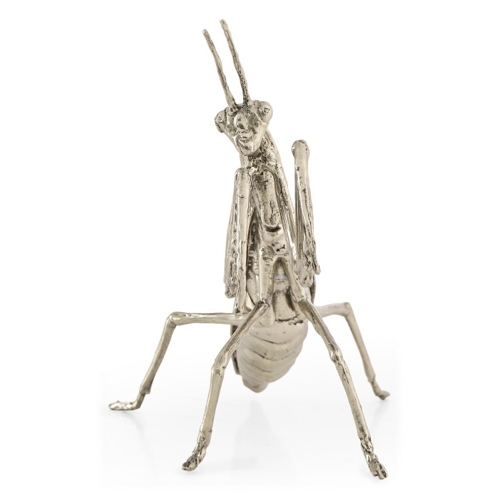 White Brass Praying Mantis