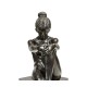Set of Antique Dark Bronze Nude Girl Bookends