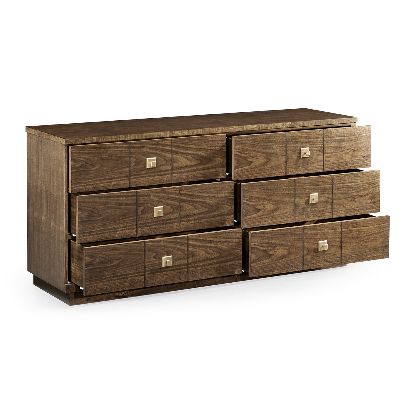 Berkley Walnut Dresser with Six Drawers