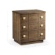 Berkley Walnut Nightstand with Three Drawers