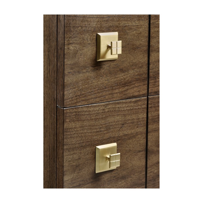 Berkley Walnut Nightstand with Three Drawers