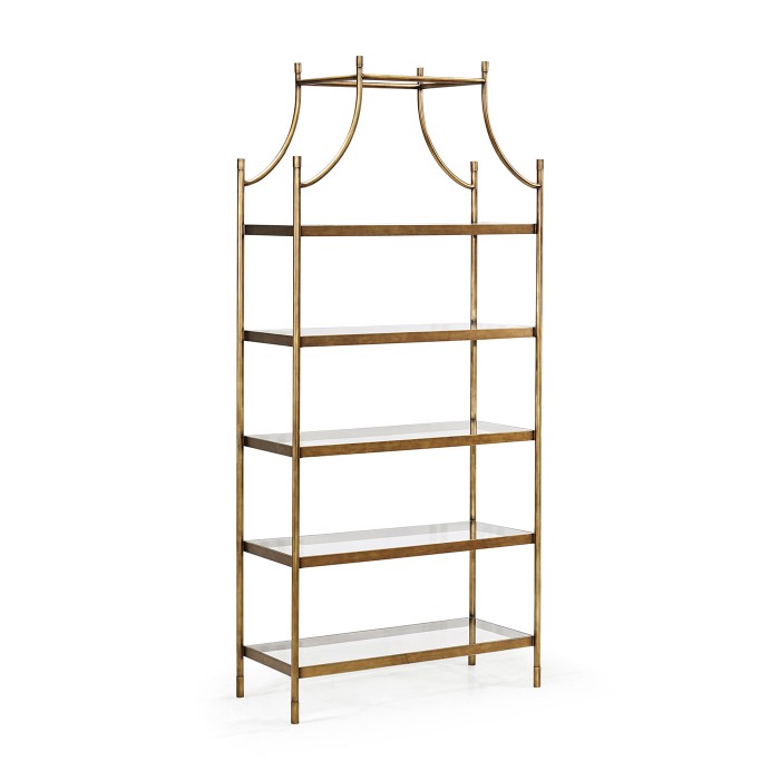 Berkley Gilded Center Étagère