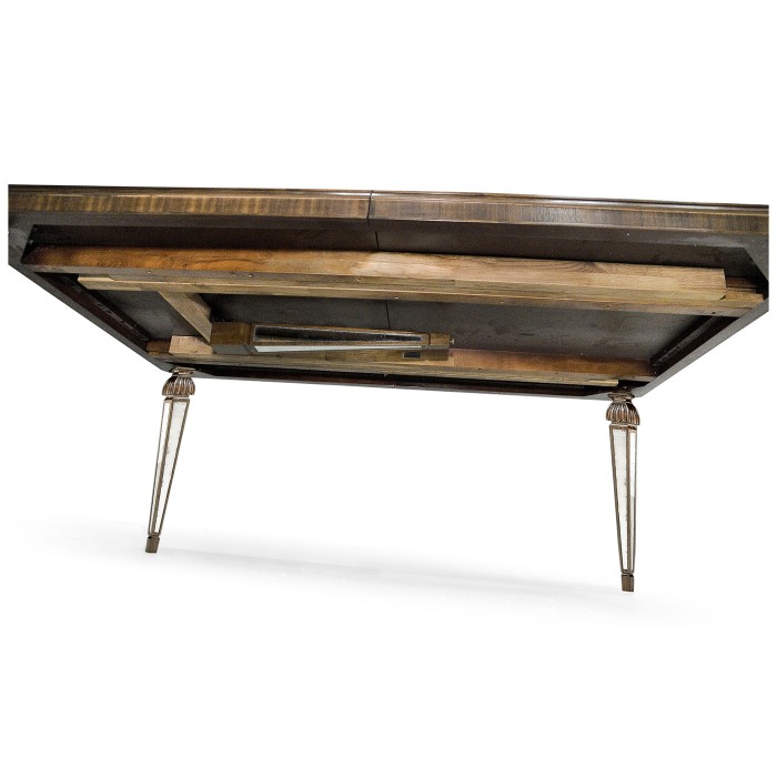Berkley Walnut & Antique Mirror Dining Table 72