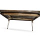 Berkley Walnut & Antique Mirror Dining Table 72
