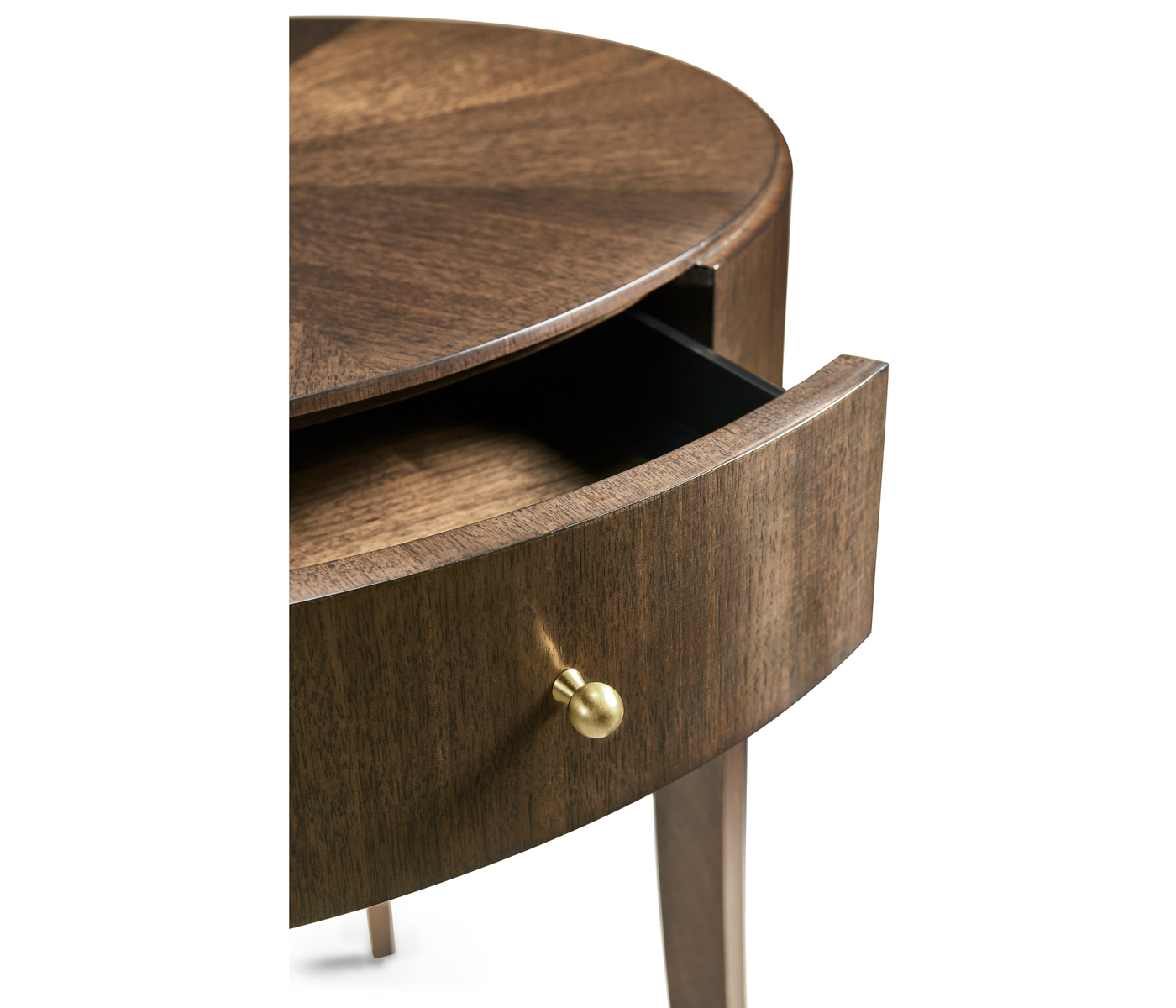 Berkley Oval Walnut Bedside Table