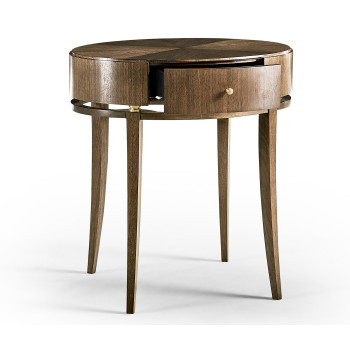 Berkley Oval Walnut Bedside Table