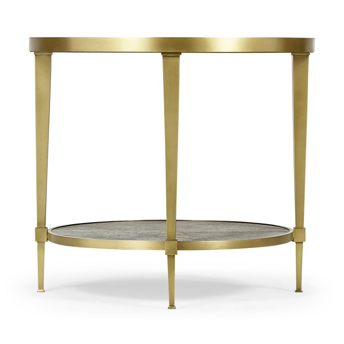 Geometric Round Lamp Table