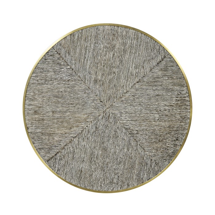 Geometric Round Lamp Table