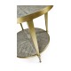 Geometric Round Lamp Table