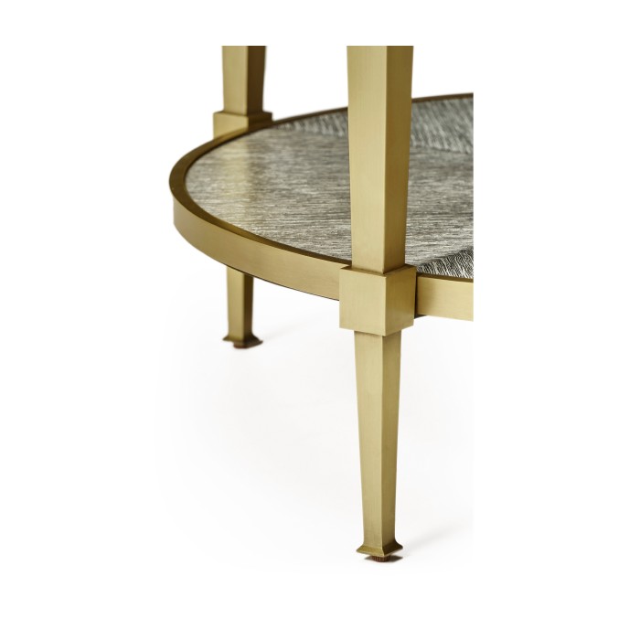 Geometric Round Lamp Table