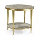 Geometric Round Lamp Table