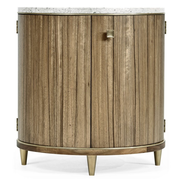 Hamilton Round Table with Speckled Marble Top