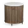 Hamilton Round Table with Speckled Marble Top
