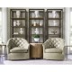 Hamilton Round Table with Speckled Marble Top