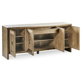 Hamilton White Marble Credenza
