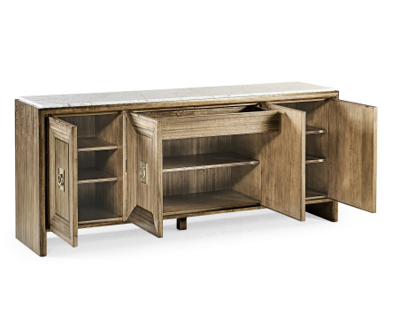 Hamilton White Marble Credenza
