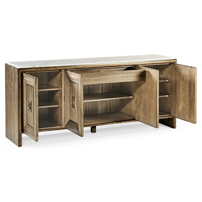 Hamilton White Marble Credenza