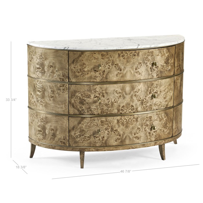 Hamilton Demilune with Marble