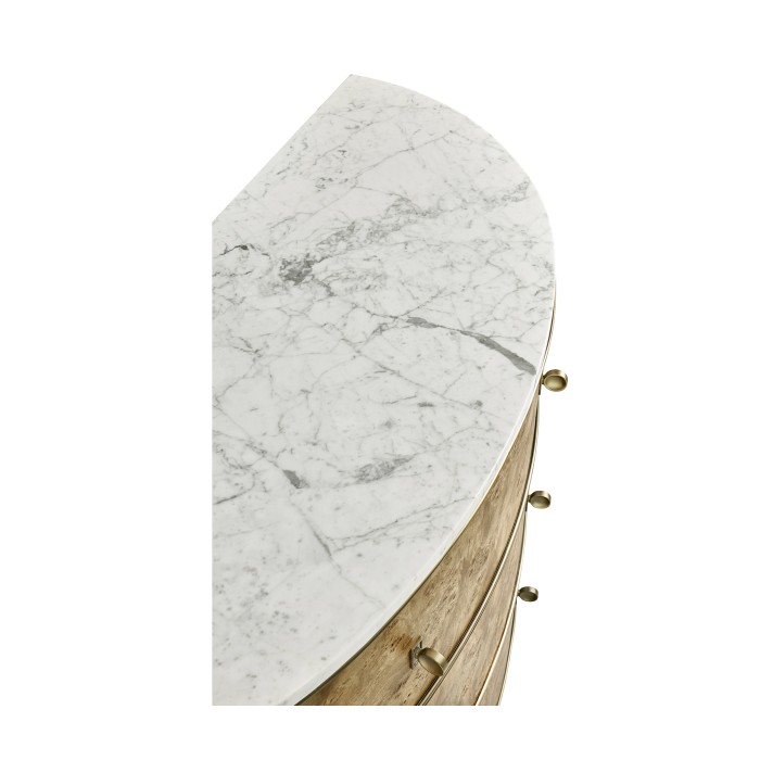 Hamilton Demilune with Marble