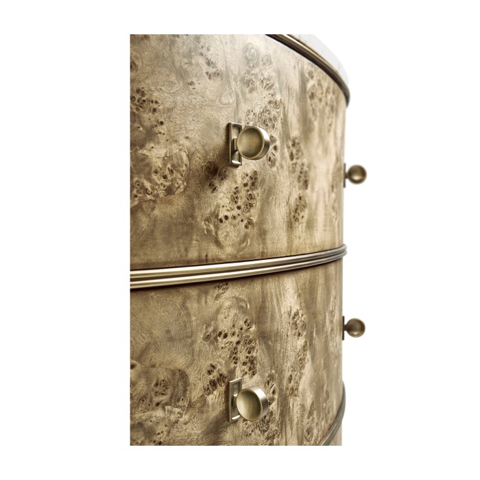 Hamilton Demilune with Marble