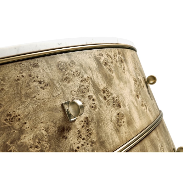 Hamilton Demilune with Marble