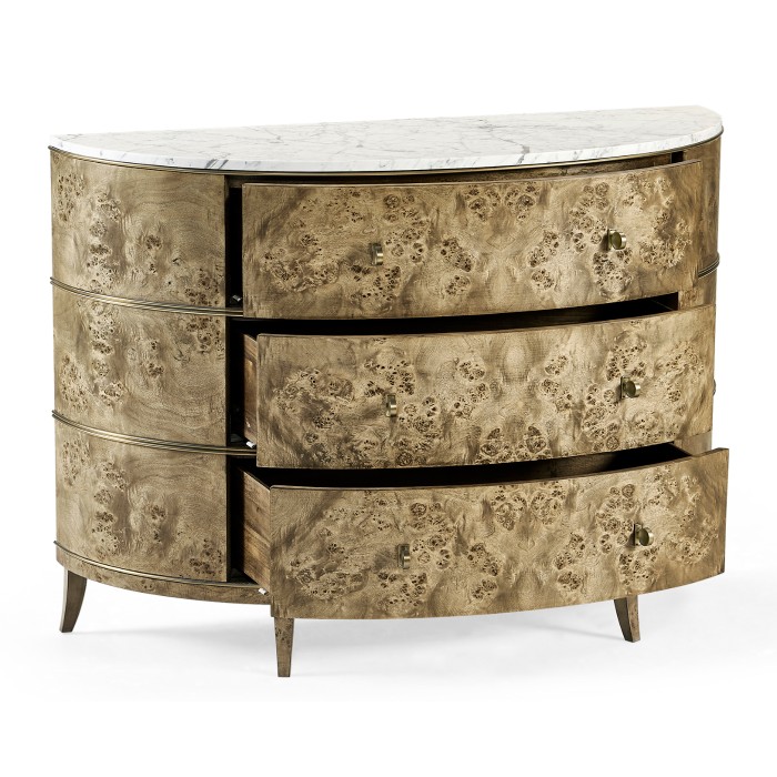 Hamilton Demilune with Marble