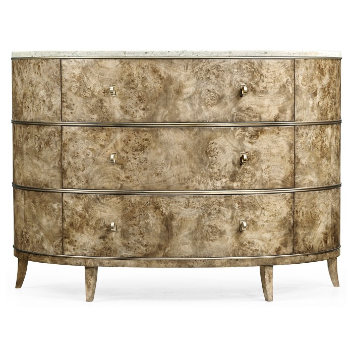 Hamilton Demilune with Speckled Marble