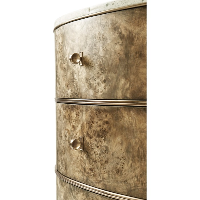 Hamilton Demilune with Speckled Marble