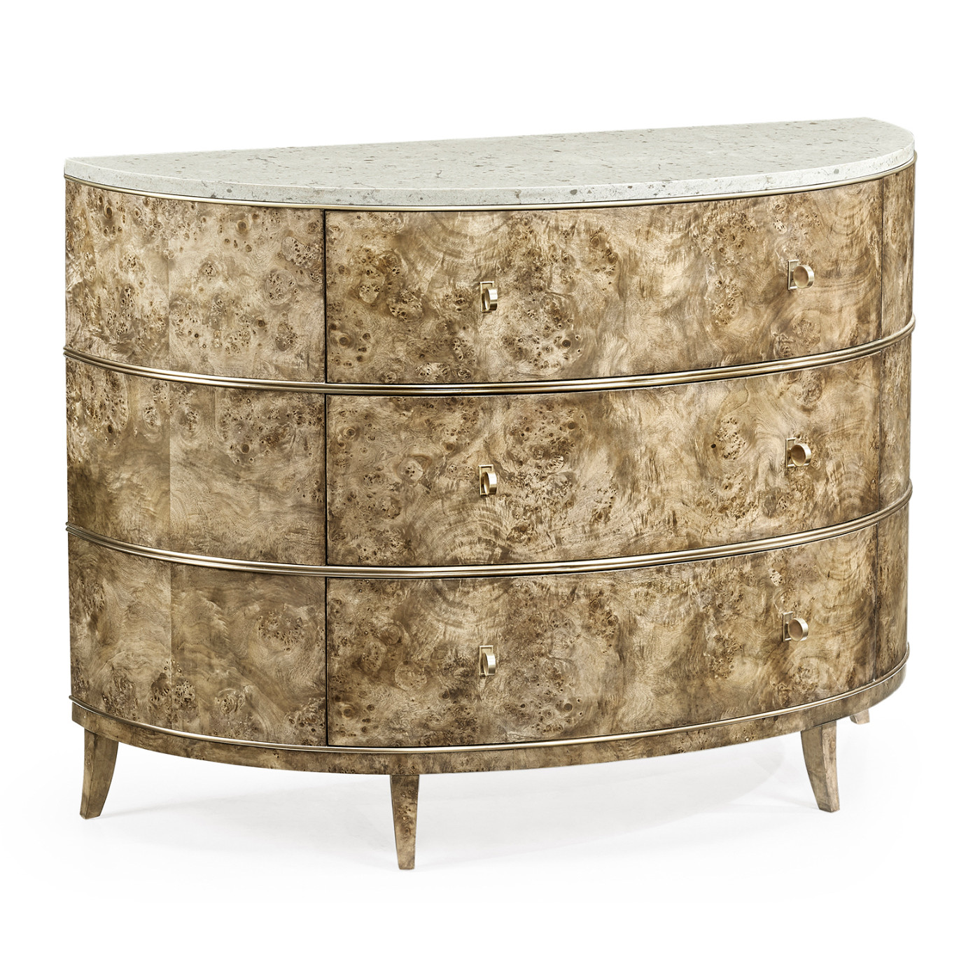 Hamilton Demilune with Speckled Marble