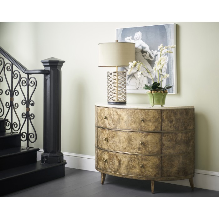 Hamilton Demilune with Speckled Marble