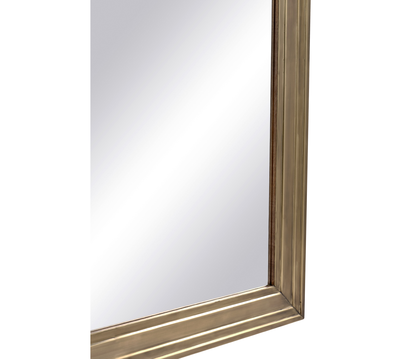 Hamilton Brass Floor Mirror